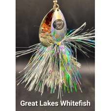 "NEW 2023" Great Lakes Whitefish Nickel Hex and Silver Ice Blades