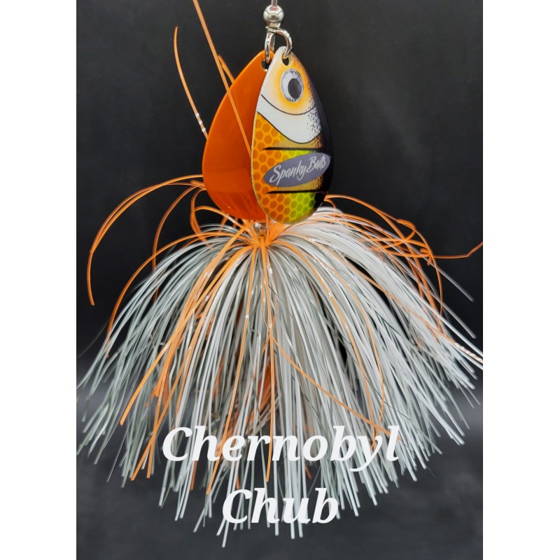 Chernobyl Chub Electric Orange and Napalm Perch Blades