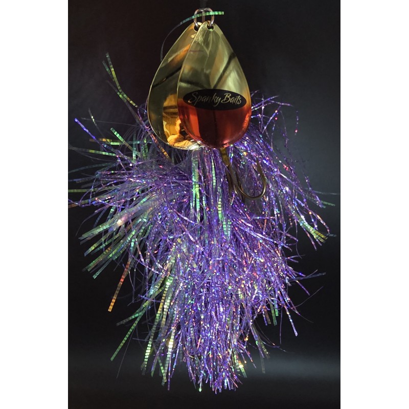 "New 2026" Purple Glass with gold & gold blood tip blades