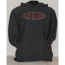 Hoodie-Graphite & Red Super Heavy